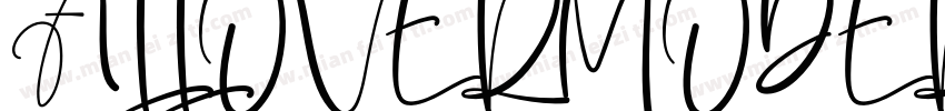 ALLOVERMODERNDEMO Regular字体转换